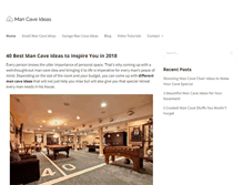 Tablet Screenshot of mancaveideas.net